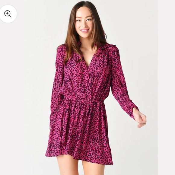 Zadig & Voltaire Leopard Print Mini Dress - Picture 1 of 13